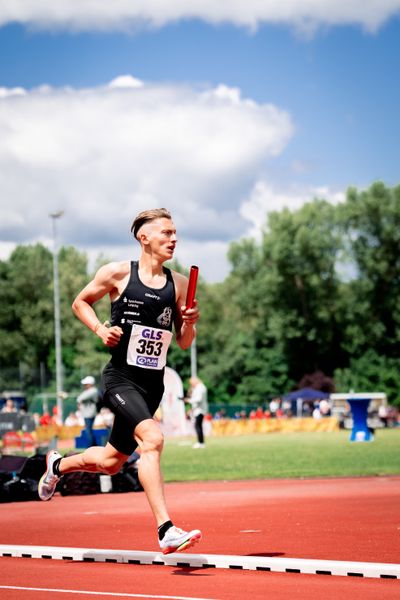 Artur Beimler (SC DHfK Leipzig e.V.) am 29.05.2022 waehrend der Deutschen Meisterschaften Langstaffel im Otto-Schott-Sportzentrum in Mainz